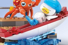ボートで眠るポケモンが可愛い…！クワッス、ニャオハたちを組み立てられるブロックおもちゃが発売決定 画像