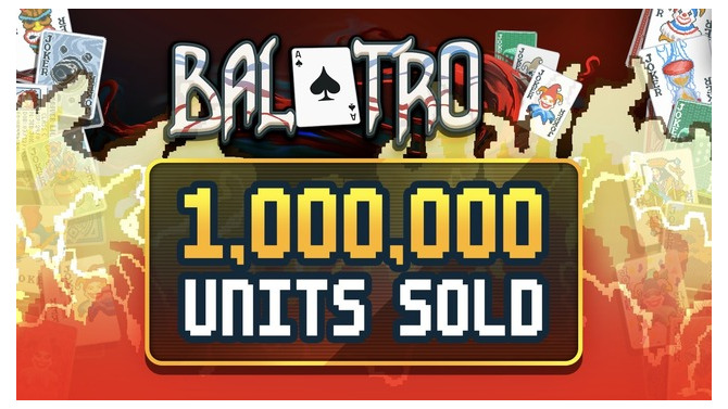 『Balatro』発売から約1ヶ月で100万本を売り上げ―ポーカーとローグライク融合のデッキビルダー